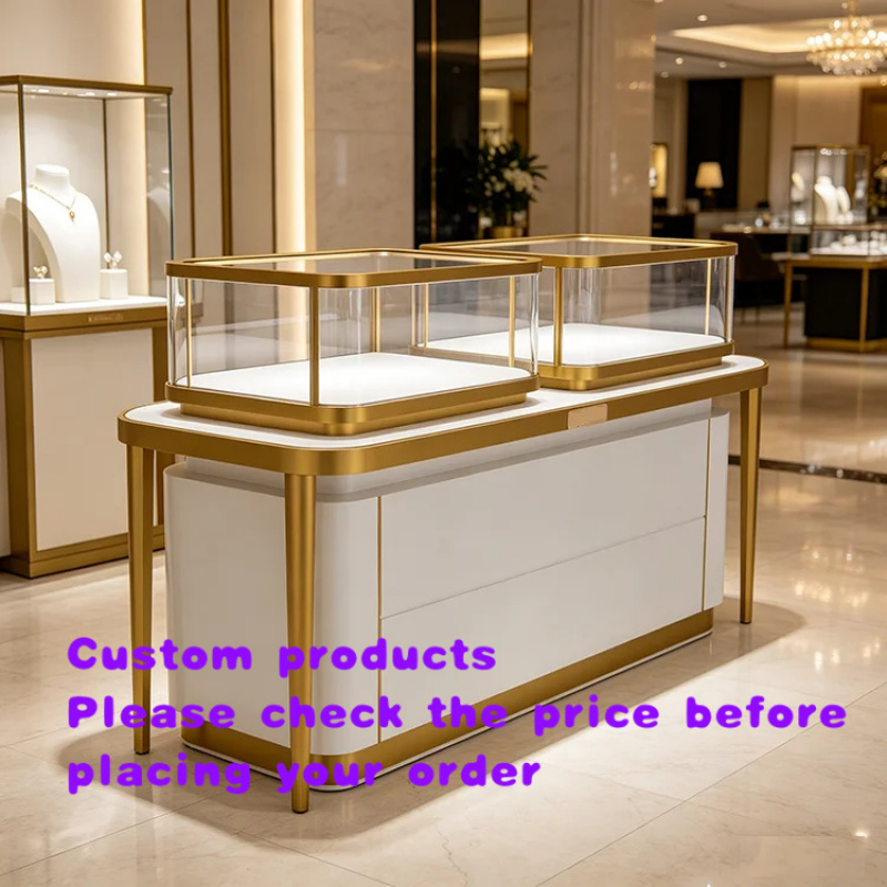 Luxury Watch Store - Maßgefertigte Luxuriöse Hochwertige Edelstahl-Glas-Vitrine mit Schloss