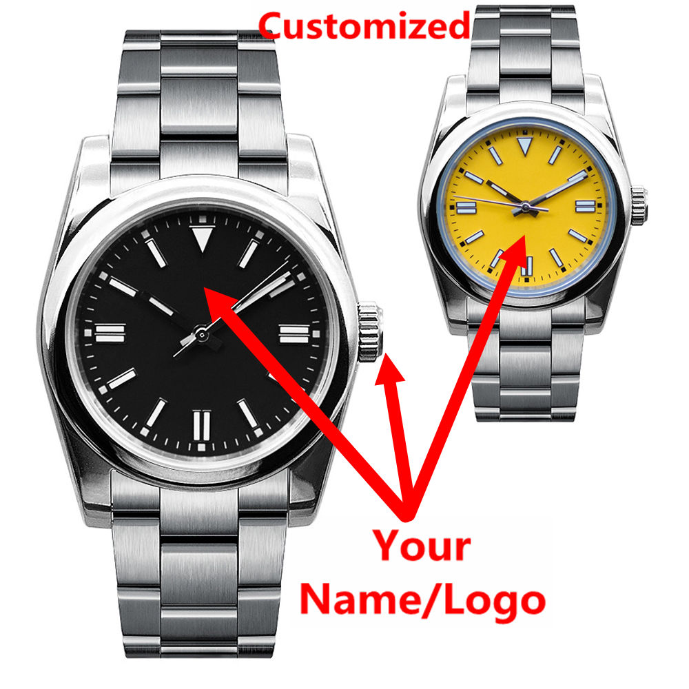 Luxury Watch Quality - Herrenuhr mit individuellem Logo, Saphirglas, luxuriöse