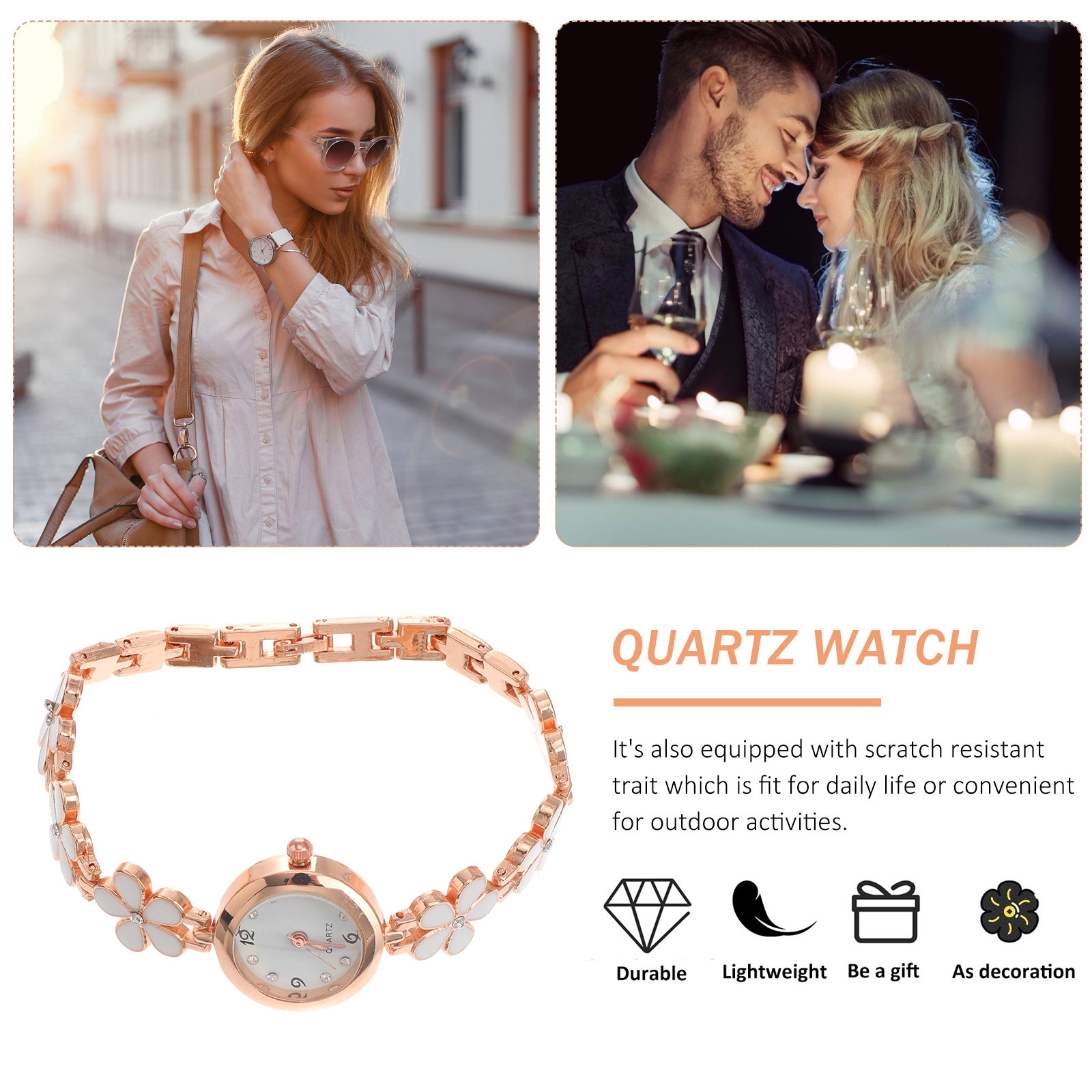 Exquisite Uhr, weißes Armband, – Luxury Watch & Jewellery Recensioni Bewertung und Preis